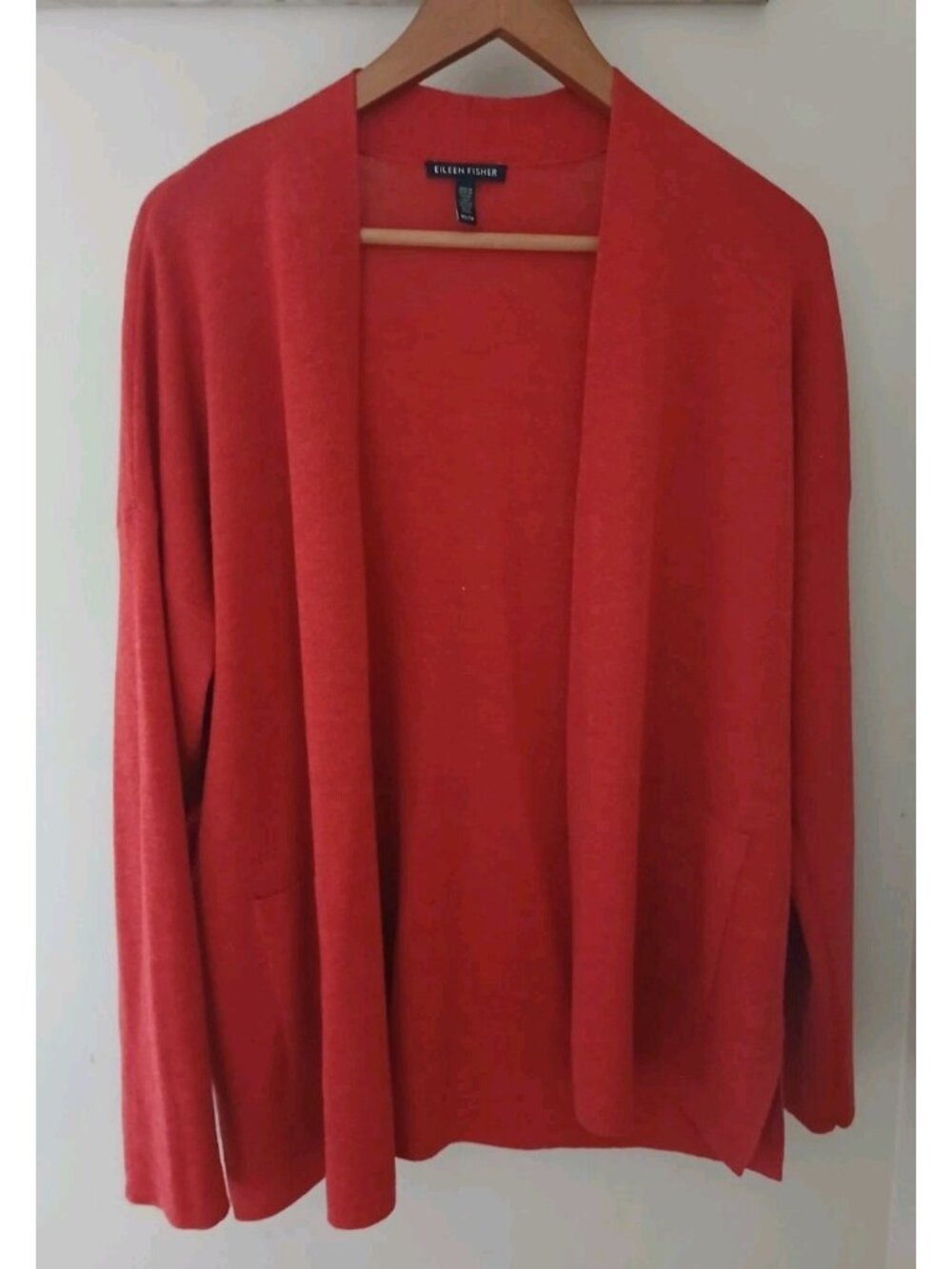 Eileen Fisher Merino Wool Open Cardigan Sweater - Picture 5 of 10